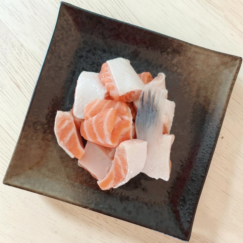 【一夫水產】挪威－鮭魚帶皮腹肉塊（200g/包）-細節圖4