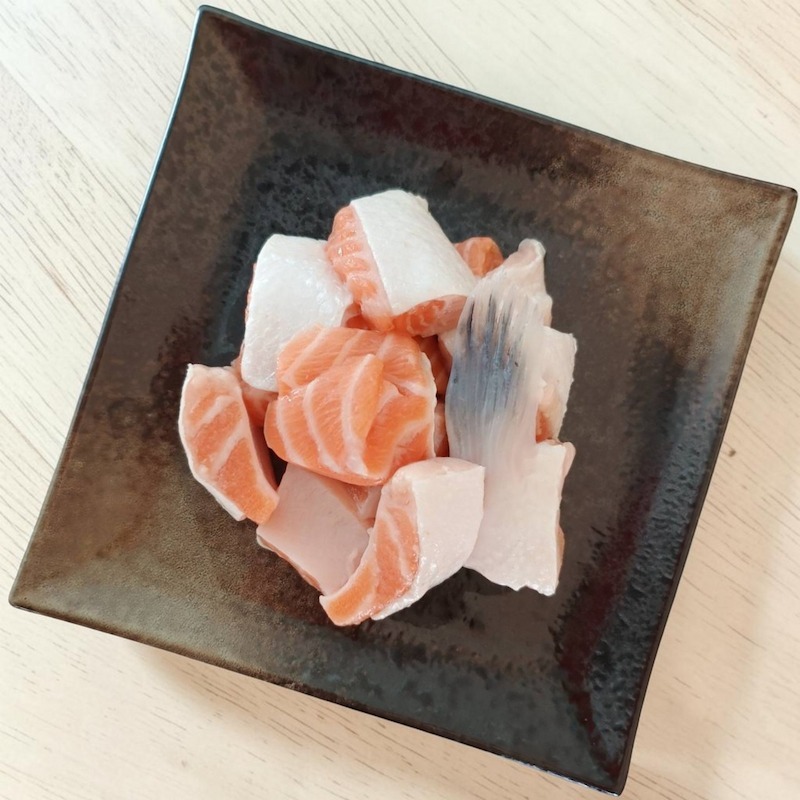 【一夫水產】挪威－鮭魚帶皮腹肉塊（200g/包）-細節圖4