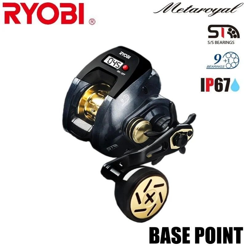 日本 RYOBI BASE POINT 基點 SV  150 右手款 電子LED數顯計米 小烏龜捲線器 IP67防水-細節圖6