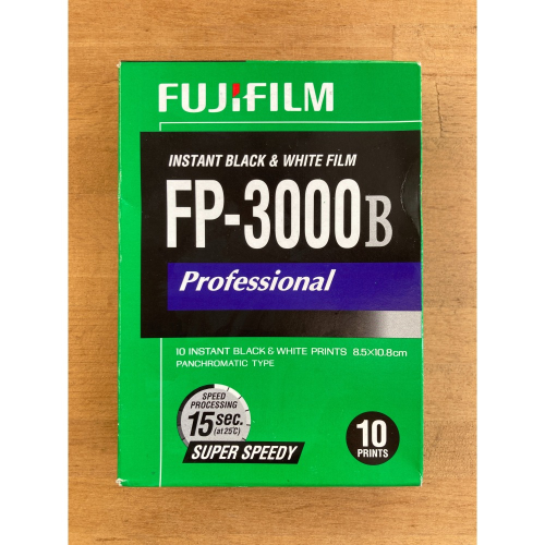 FUJIFILM FP-3000B 過期黑白拍立得撕拉片