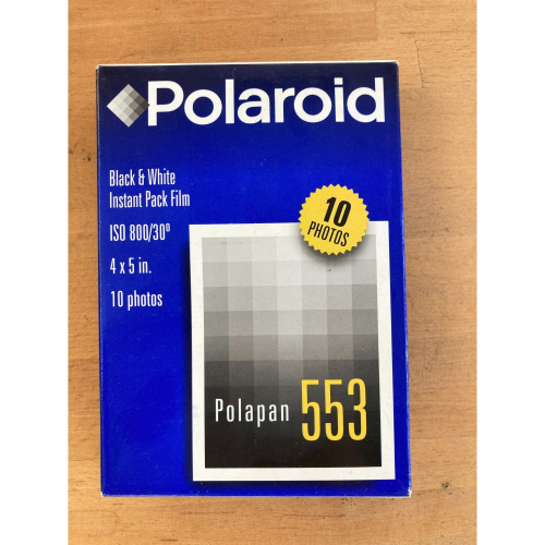 Polaroid Polapan553 過期黑白拍立得撕拉片