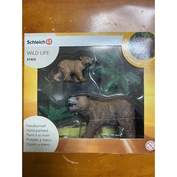 schleich獅子組 熊組 史萊奇 思樂 動物親子組模型 孩童教育玩具首選 正版破盤特價-細節圖2