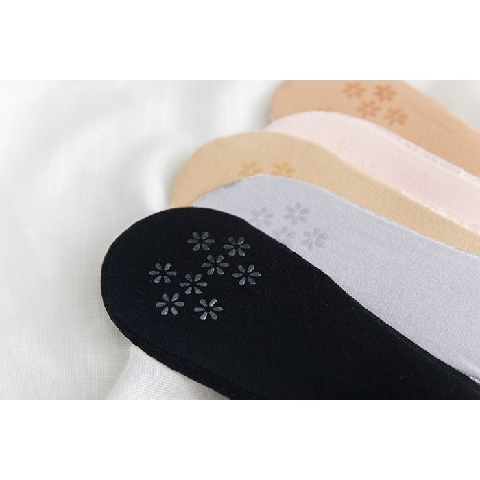 【漂亮購物】韓國淺口隱形蕾絲船襪 1雙入 五色可選 防滑襪 襪子 隱形襪-細節圖8