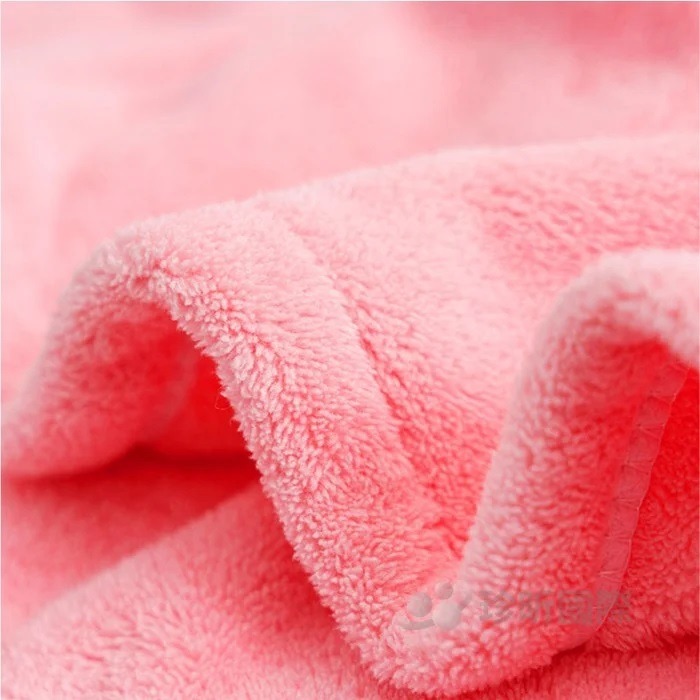 【漂亮購物】繽紛可愛小熊鈕扣珊瑚絨柔軟乾髮帽 1入 顏色隨機 浴帽 乾髮帽 珊瑚絨-細節圖5