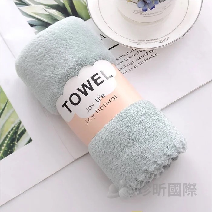 【漂亮購物】可愛繽紛珊瑚絨柔軟吸水毛巾 1入 顏色隨機 毛巾 珊瑚絨-細節圖7