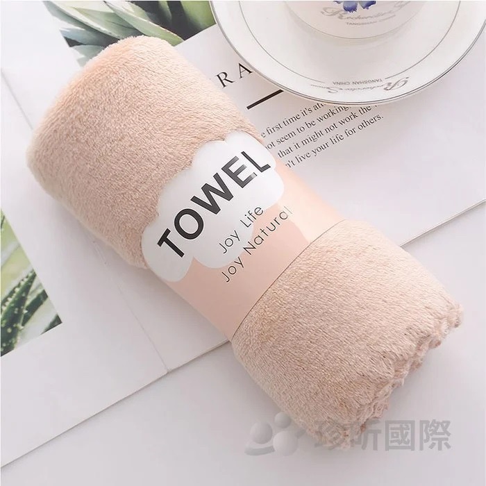 【漂亮購物】可愛繽紛珊瑚絨柔軟吸水毛巾 1入 顏色隨機 毛巾 珊瑚絨-細節圖8