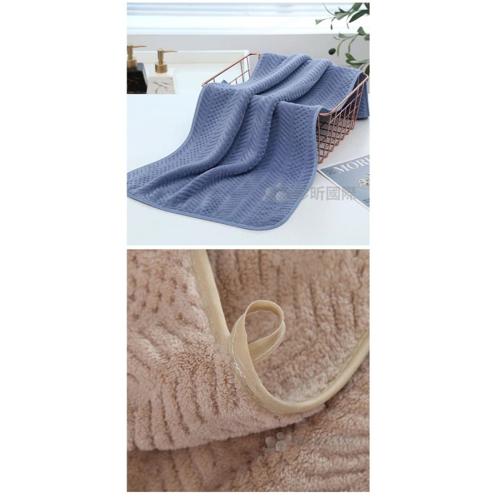 【漂亮購物】珊瑚絨暖絨麥穗毛巾浴巾 1入 三款可選 顏色隨機 毛巾 浴巾 珊瑚絨-細節圖10