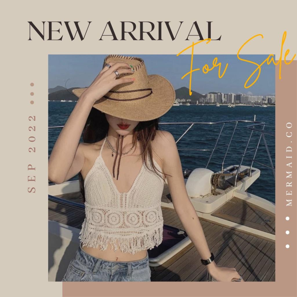 美人魚💙現貨┇渡假必備單品🌸性感鏤空針織棉麻背心 波希米亞風-細節圖8