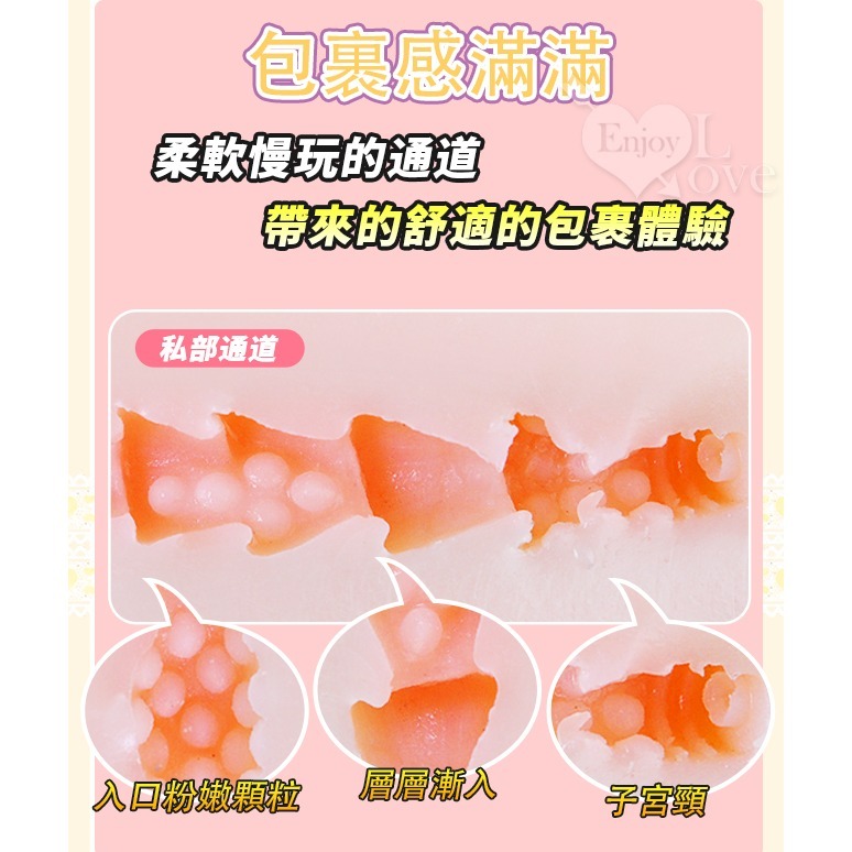 【宅男初體驗決定款】萌女の蜜穴系列-北川香 仿真肥美YIN陰新次元層層包裹螺旋顆粒子宮頸自慰器﹝淨重390g﹞-細節圖7