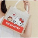 HELLO KITTY棉麻隨行袋 HELLO KITTY手提袋-規格圖1