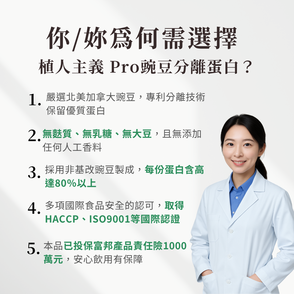 🚀🚀（歐陸檢驗認證）植人主義VeganGoal 分離式大豆蛋白 植物性蛋白1kg-細節圖10