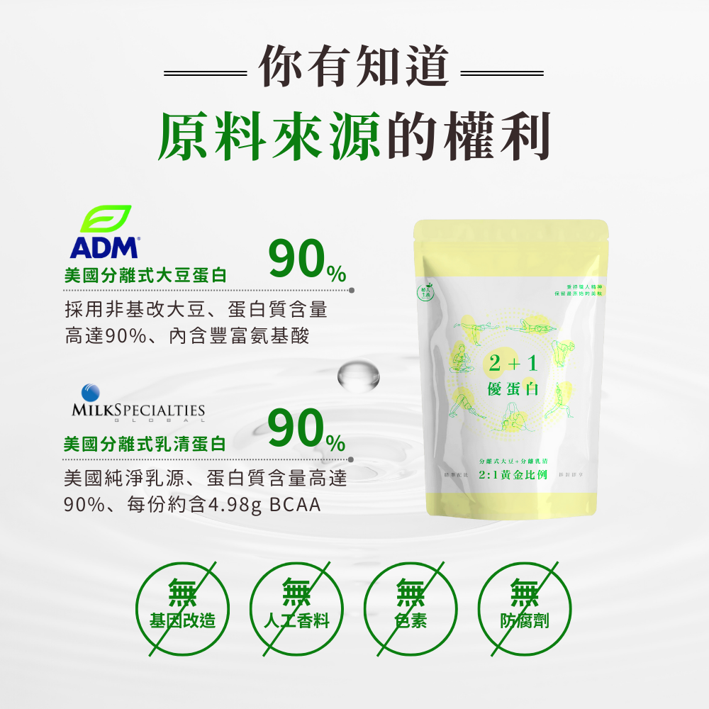 🚀🚀植人主義 VeganGoal 2+1優蛋白【1KG含湯匙 | 奶素 | 原味】分離乳清 水解乳清 分離大豆-細節圖5