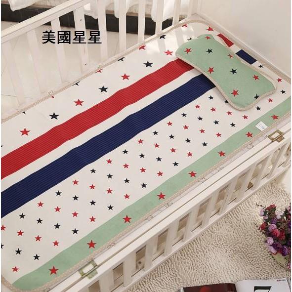 現貨+預購(7-14天)嬰兒冰絲涼席 6種圖案寶寶嬰兒床涼蓆 可機洗新生兒涼爽透氣冰絲涼墊 兒童幼稚園午睡涼席睡墊-細節圖3