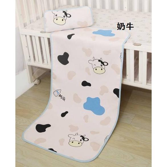 現貨+預購(7-14天)嬰兒冰絲涼席 6種圖案寶寶嬰兒床涼蓆 可機洗新生兒涼爽透氣冰絲涼墊 兒童幼稚園午睡涼席睡墊-細節圖5