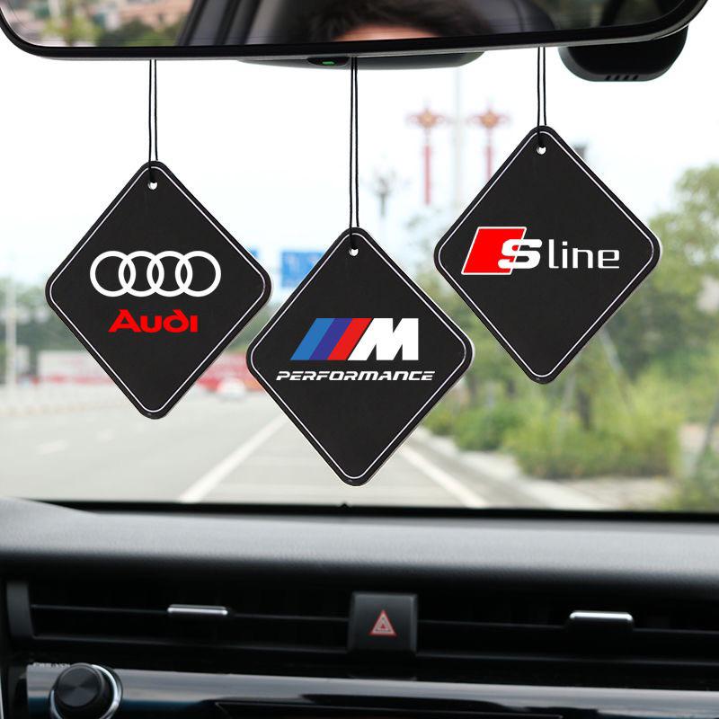 【一款三片59】保時捷汽車香片吊飾車用香片持久淡香車用香薰掛式吊墜BMW  Benz  TOYOTA  車用掛式香氛-細節圖3