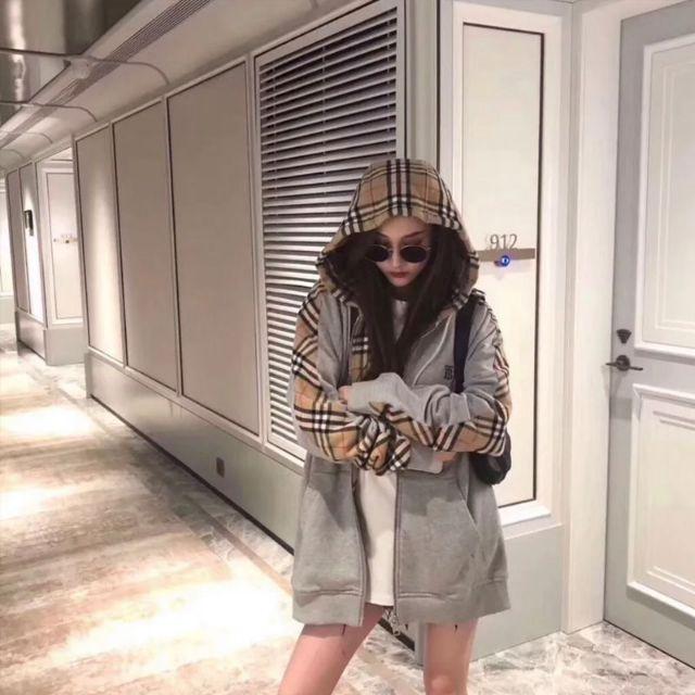 誰說夏天不用帶著外套!Bbr 經典格紋連帽外套生日禮物-細節圖8