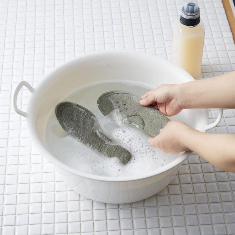 🇯🇵日本SLARIS 素足專用！可水洗吸汗鞋墊（2色）-細節圖4