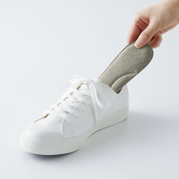 🇯🇵日本SLARIS 素足專用！可水洗吸汗鞋墊（2色）-細節圖6