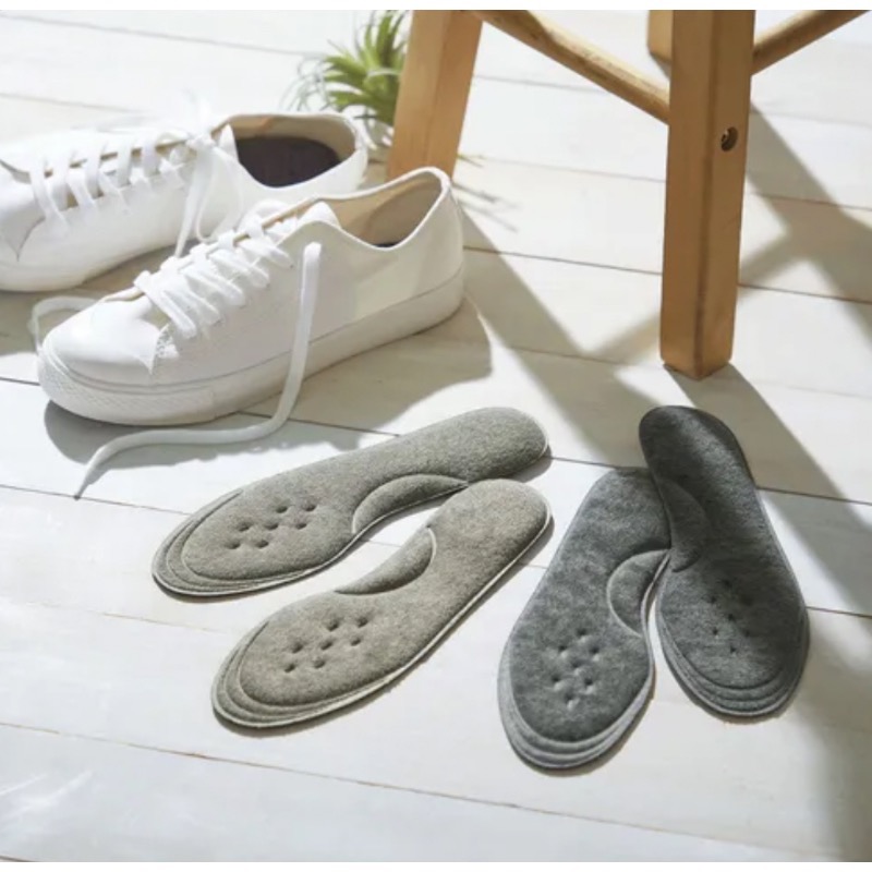 🇯🇵日本SLARIS 素足專用！可水洗吸汗鞋墊（2色）-細節圖9