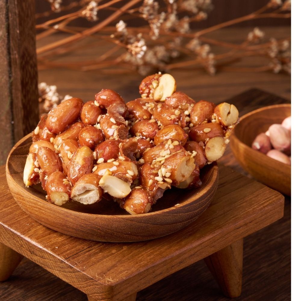 脆花生糖 紅膜花生糖 花生酥 日本進口海藻糖 減糖 年貨 茶點 下午茶 點心 台灣 名產 快速出貨【周周生活】-細節圖2