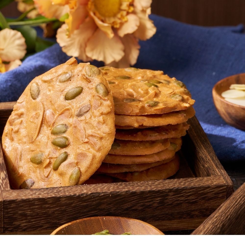 杏仁瓦片 杏仁脆片 杏仁餅 手工製作 手工餅乾 年貨 茶點 下午茶 點心 現貨【周周生活】-細節圖3