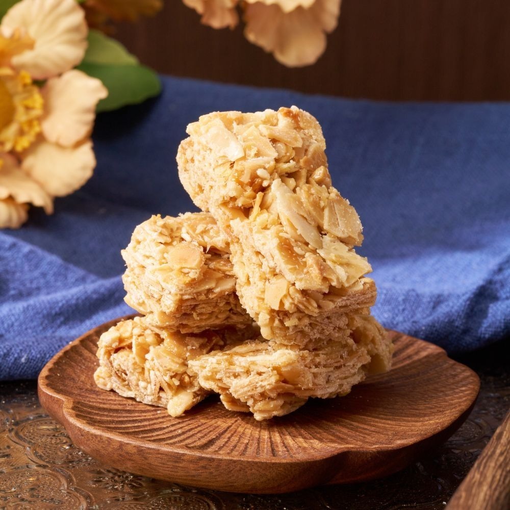 酥糖禮盒 花生酥 芝麻酥 杏仁酥 禮盒 年節送禮 伴手禮 企業贈禮 三節禮盒 堅果 手工製作 中式點心 周周生活-細節圖4