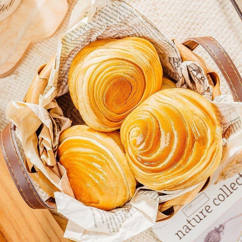 7/2放暑假🔥現貨免運🟩百草味⭕🧈手撕奶香千層麵包✨🍞一入40g袋裝麵包💛-細節圖5