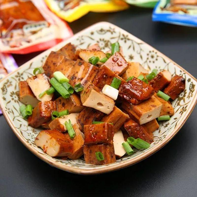 7/2放暑假🔥免運🔥百味村 手磨豆干 小小丸零食 緊實有嚼勁🔥五香（不辣）/香菇（不辣）山椒/麻辣/孜然/湖南香辣-細節圖2