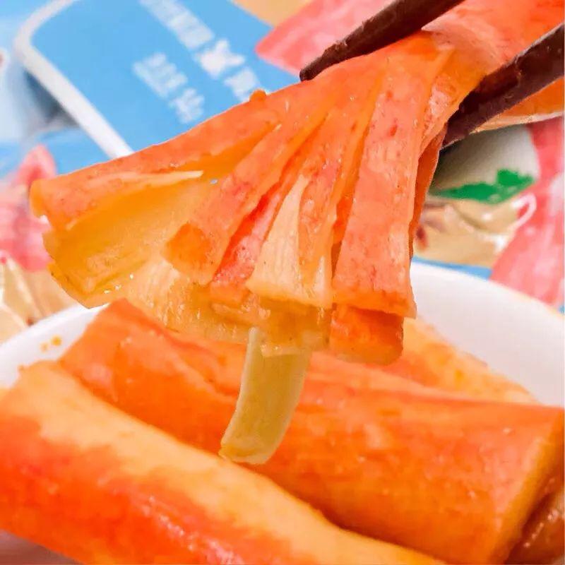 7/2放暑假🔥現貨免運 力誠 手撕蟹柳 原味/燒烤/香辣味✨小小丸零食 開袋即食-細節圖4