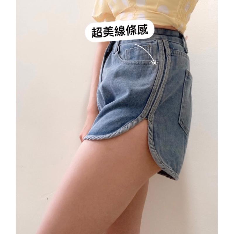 【現貨+預購】水洗刷色滾邊真理褲牛仔短褲 A0725 #Kayla.girl #少女愷拉 #實穿-細節圖3