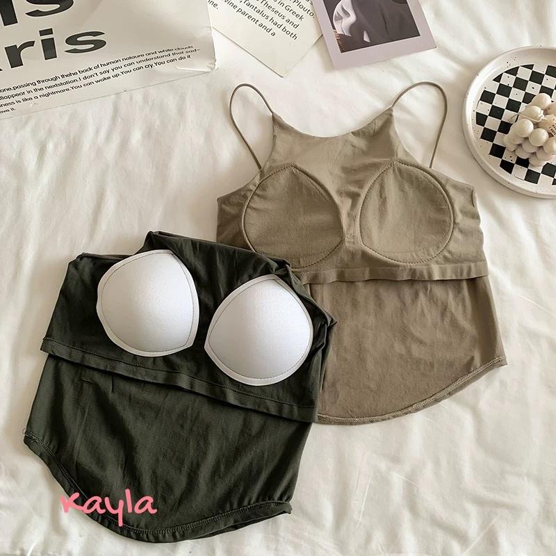 現貨+預購🌟免運🌟 性感清涼薄款帶胸墊小吊帶背心 A1301  #Kayla.girl #少女愷拉-細節圖5