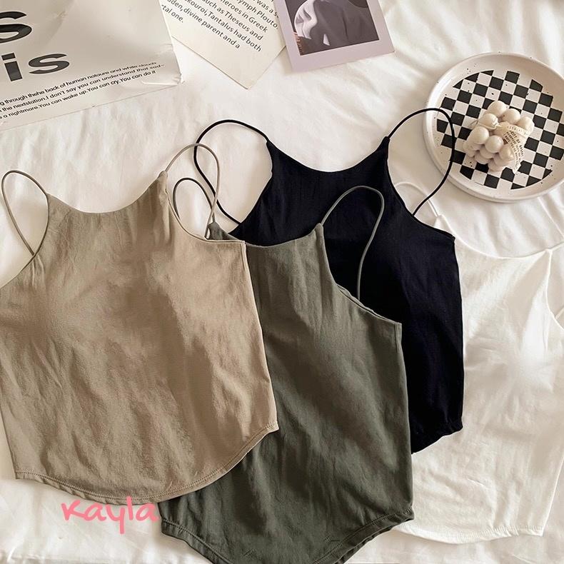 現貨+預購🌟免運🌟 性感清涼薄款帶胸墊小吊帶背心 A1301  #Kayla.girl #少女愷拉-細節圖8