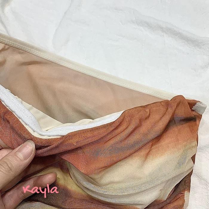 預購🌟免運🌟 性感渲染網紗一字抹胸上衣 A1299  #Kayla.girl #少女愷拉-細節圖6