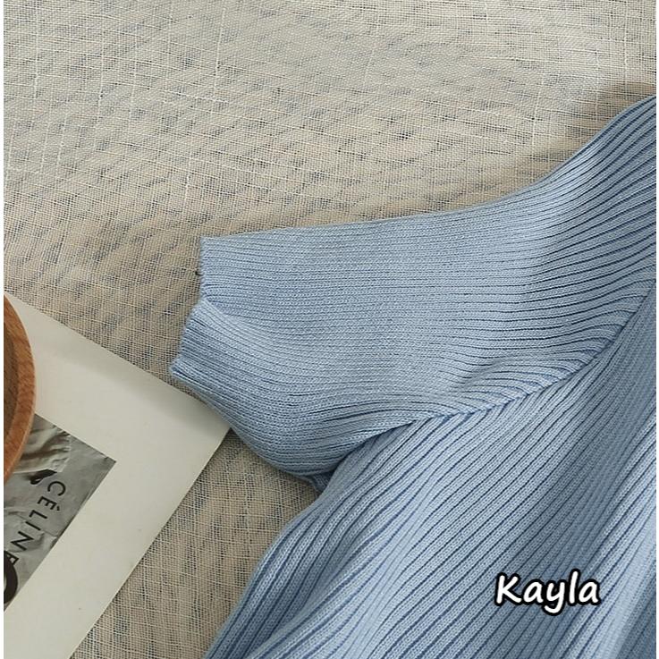 預購🌟免運🌟 氣質綁帶短版薄款針織外罩 A1204 #Kayla.girl #少女愷拉-細節圖6
