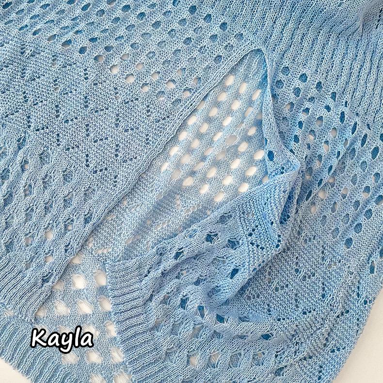 預購🌟免運🌟削肩背心上衣+高腰針織裙2件組套裝 A1163 #Kayla.girl #少女愷拉-細節圖9