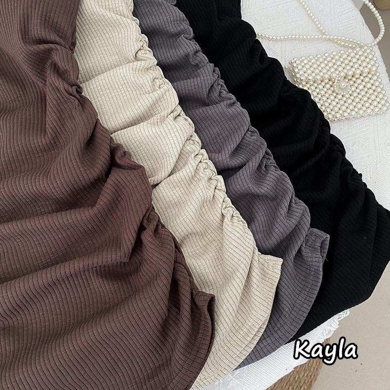 預購🌟免運🌟 繞頸掛脖褶皺無袖背心洋 A1160 #Kayla.girl #少女愷拉-細節圖4