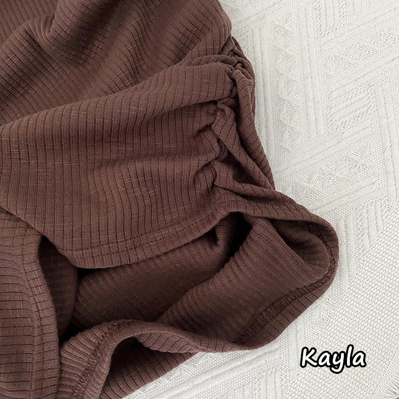 預購🌟免運🌟 繞頸掛脖褶皺無袖背心洋 A1160 #Kayla.girl #少女愷拉-細節圖8