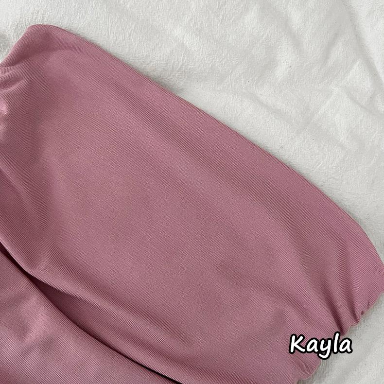 預購🌟免運🌟平口顯瘦褶皺素面短版背心 A1159 #Kayla.girl #少女愷拉-細節圖8