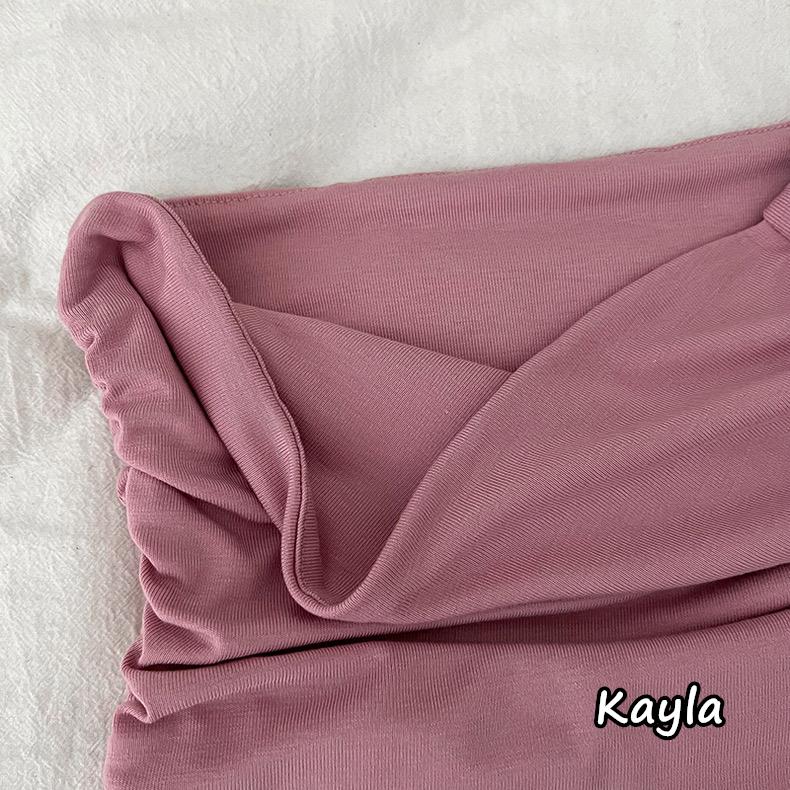 預購🌟免運🌟平口顯瘦褶皺素面短版背心 A1159 #Kayla.girl #少女愷拉-細節圖9