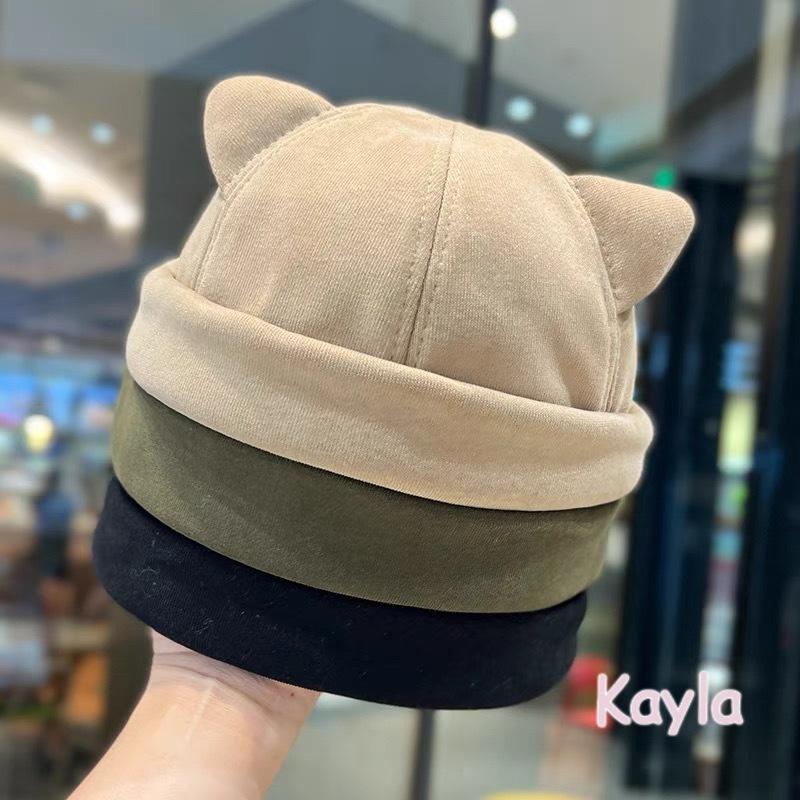預購🌟免運🌟 貓耳百搭水兵帽地主帽瓜皮帽 A1276 #Kayla.girl #少女愷拉-細節圖2
