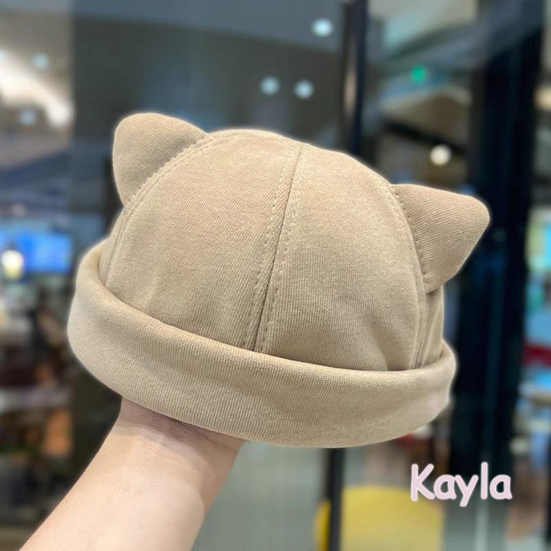 預購🌟免運🌟 貓耳百搭水兵帽地主帽瓜皮帽 A1276 #Kayla.girl #少女愷拉-細節圖3