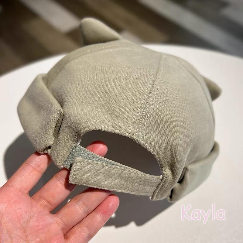 預購🌟免運🌟 貓耳百搭水兵帽地主帽瓜皮帽 A1276 #Kayla.girl #少女愷拉-細節圖7