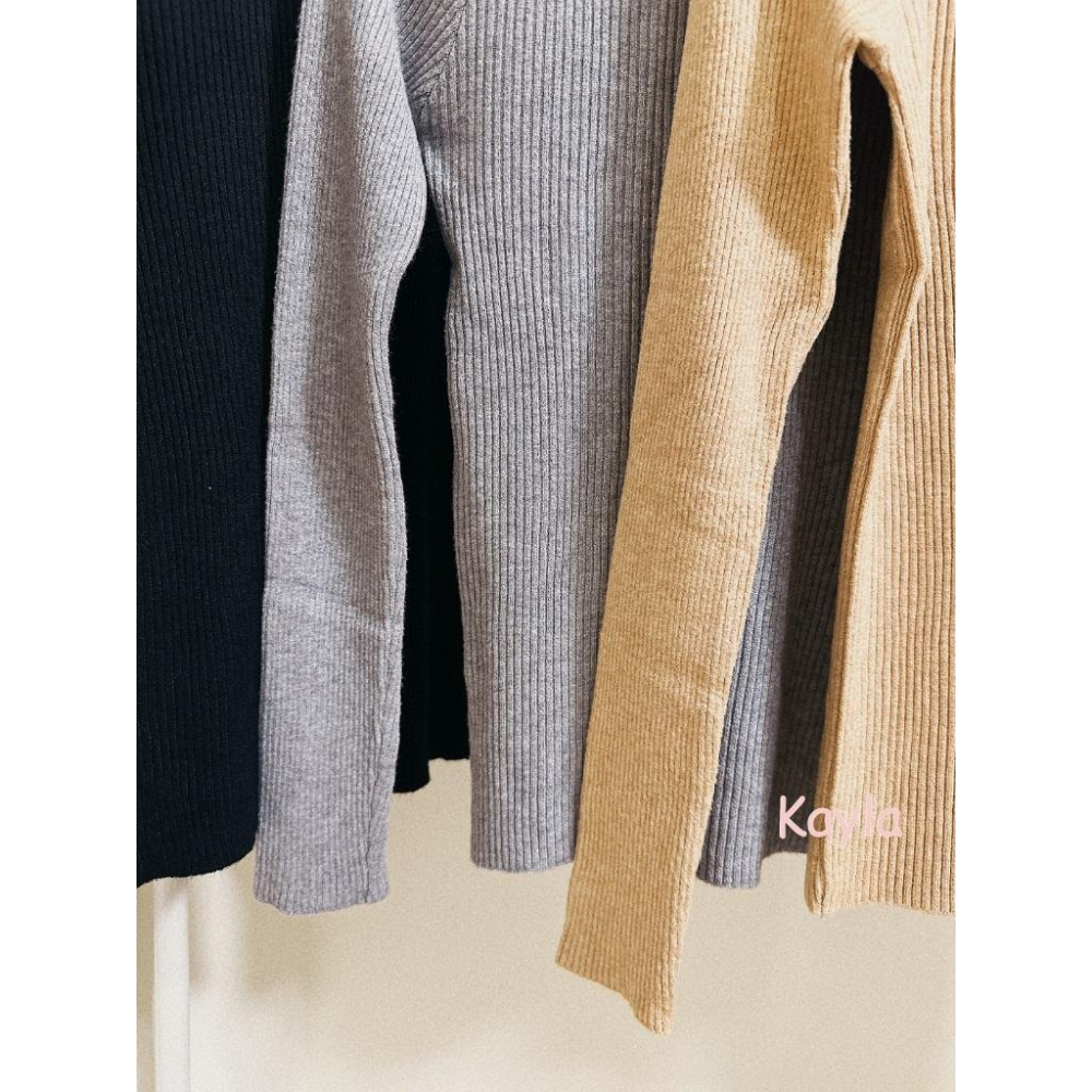 現貨⚡免運⚡速寄🚛 激推! 薄款百搭半高領打底衣針織衣 A1279 #Kayla.girl #少女愷拉-細節圖8