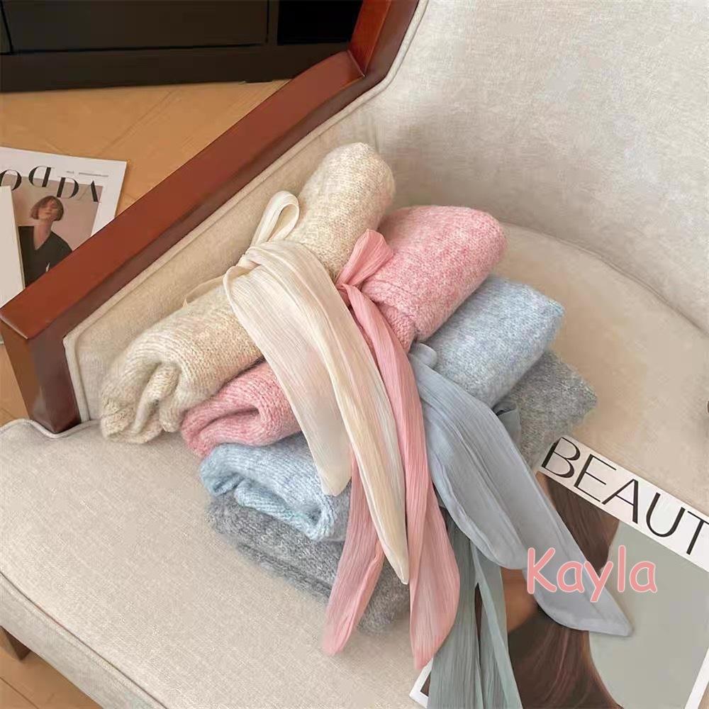 預購🌟免運🌟 氣質正反兩穿蝴蝶結針織背心 A1282 #Kayla.girl #少女愷拉-細節圖8