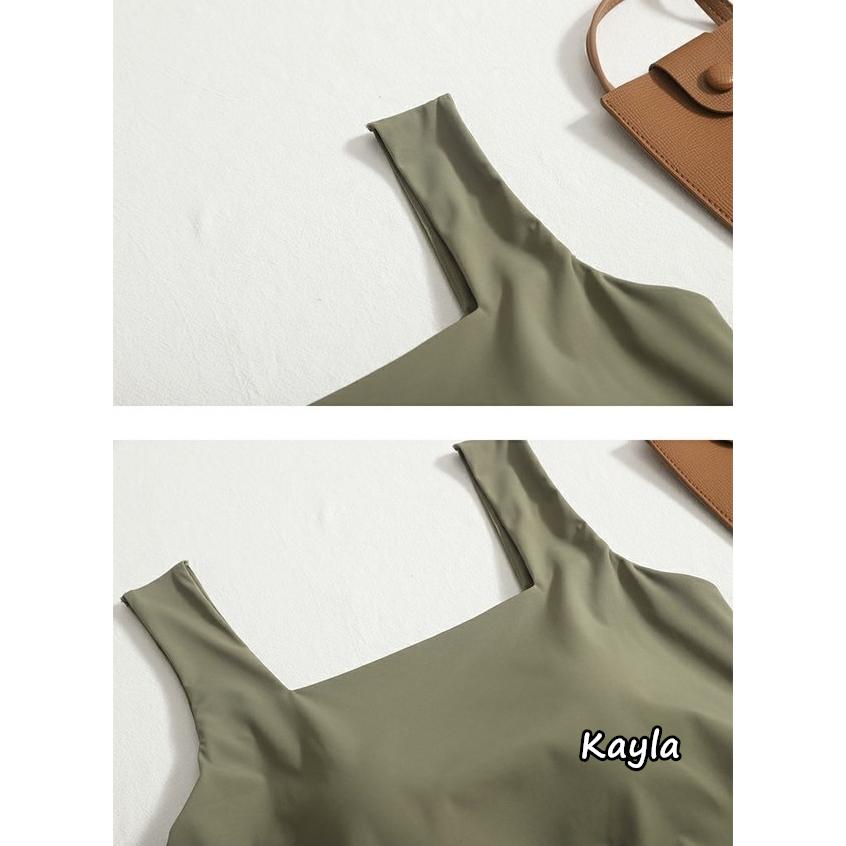 預購🌟免運🌟 冰絲吊帶透氣罩杯方領背心 A1168 #Kayla.girl #少女愷拉-細節圖4