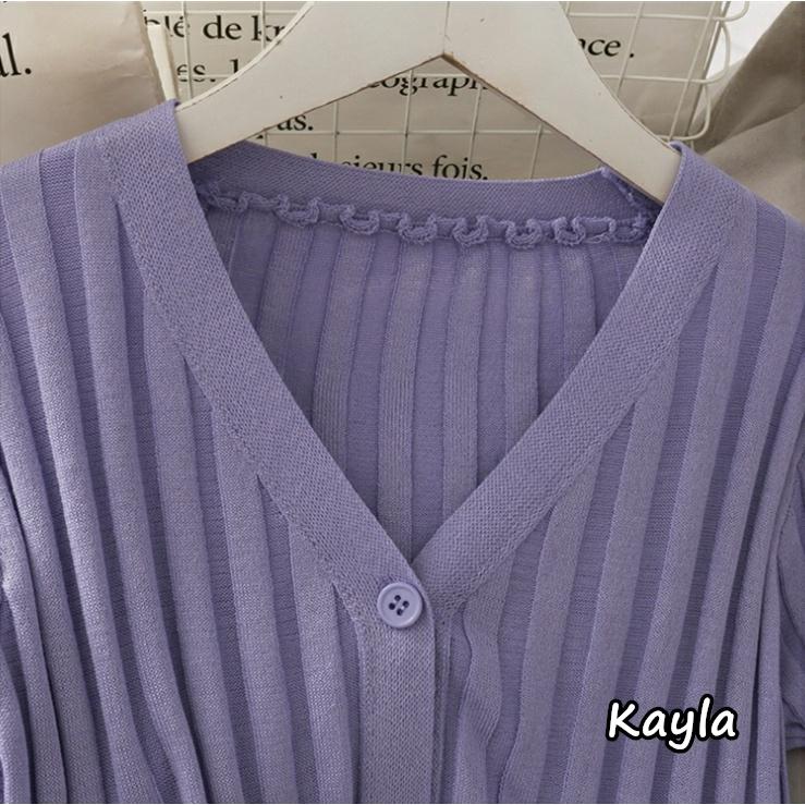 現貨+預購🌟免運🌟 坑條短版長袖針織外套 A0866 #Kayla.girl #少女愷拉-細節圖5