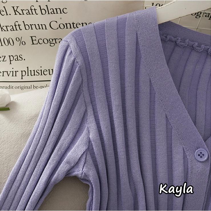 現貨+預購🌟免運🌟 坑條短版長袖針織外套 A0866 #Kayla.girl #少女愷拉-細節圖6