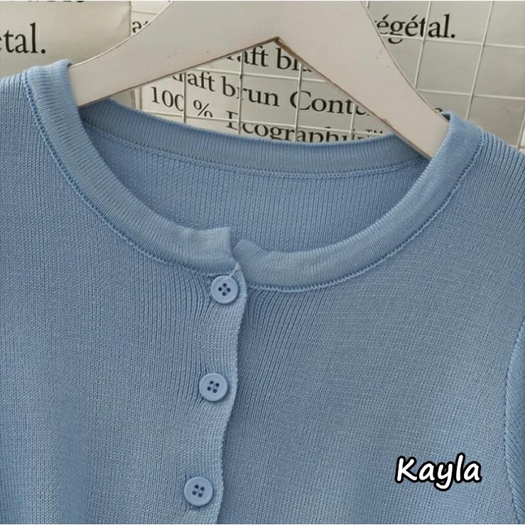 預購🌟免運🌟 修身短版長袖針織外套 A0865 #Kayla.girl #少女愷拉 #實穿-細節圖5