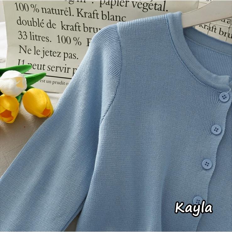 預購🌟免運🌟 修身短版長袖針織外套 A0865 #Kayla.girl #少女愷拉 #實穿-細節圖6