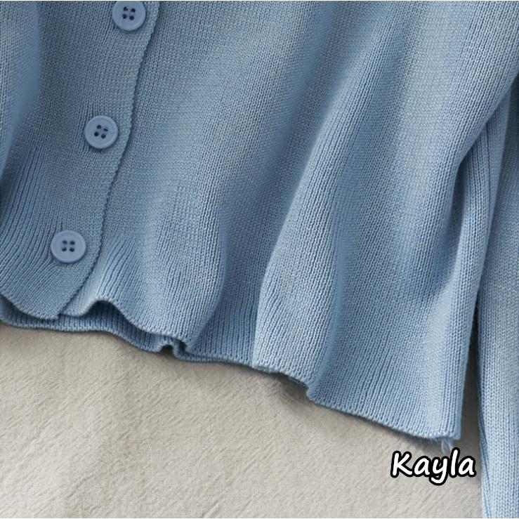預購🌟免運🌟 修身短版長袖針織外套 A0865 #Kayla.girl #少女愷拉 #實穿-細節圖8